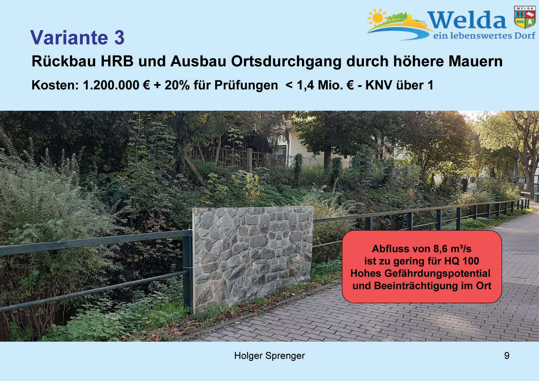 Hochwasserschutz Welda 